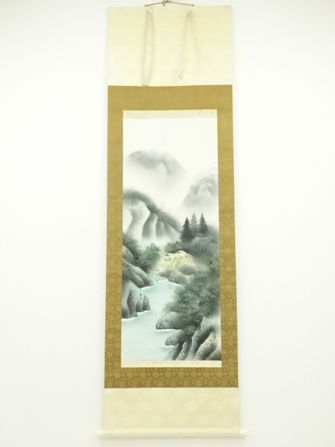 (611*Z297)絵画 掛軸 日本画掛軸 正峰 彩色 骨董 茶掛、書 611*Z297)絵画 掛軸 日本画掛軸 正峰 彩色 骨董 茶掛、書 - メルカリ